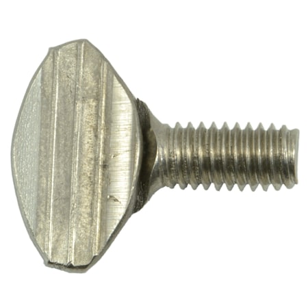 Midwest Fastener Thumb Screw, M1 Thread Size, Stainless Steel, 12 mm Lg, 10 PK 34446